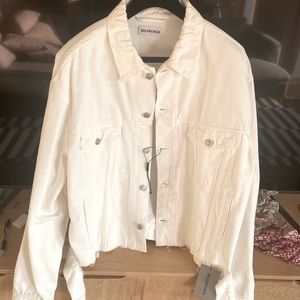 Balenciaga White Denim Jacket